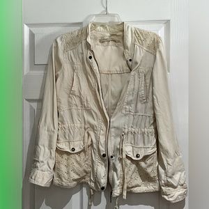 Last call -Embroidered Cream Jacket